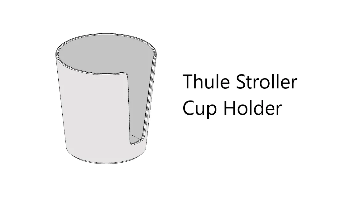 Thule Stroller Cup Holder (rev. 1.1) by Bardal
