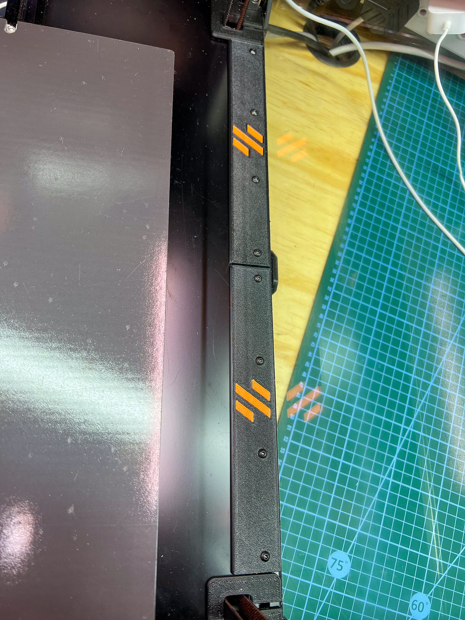 Voron 2.4 Deck Extrusion covers with bedfans