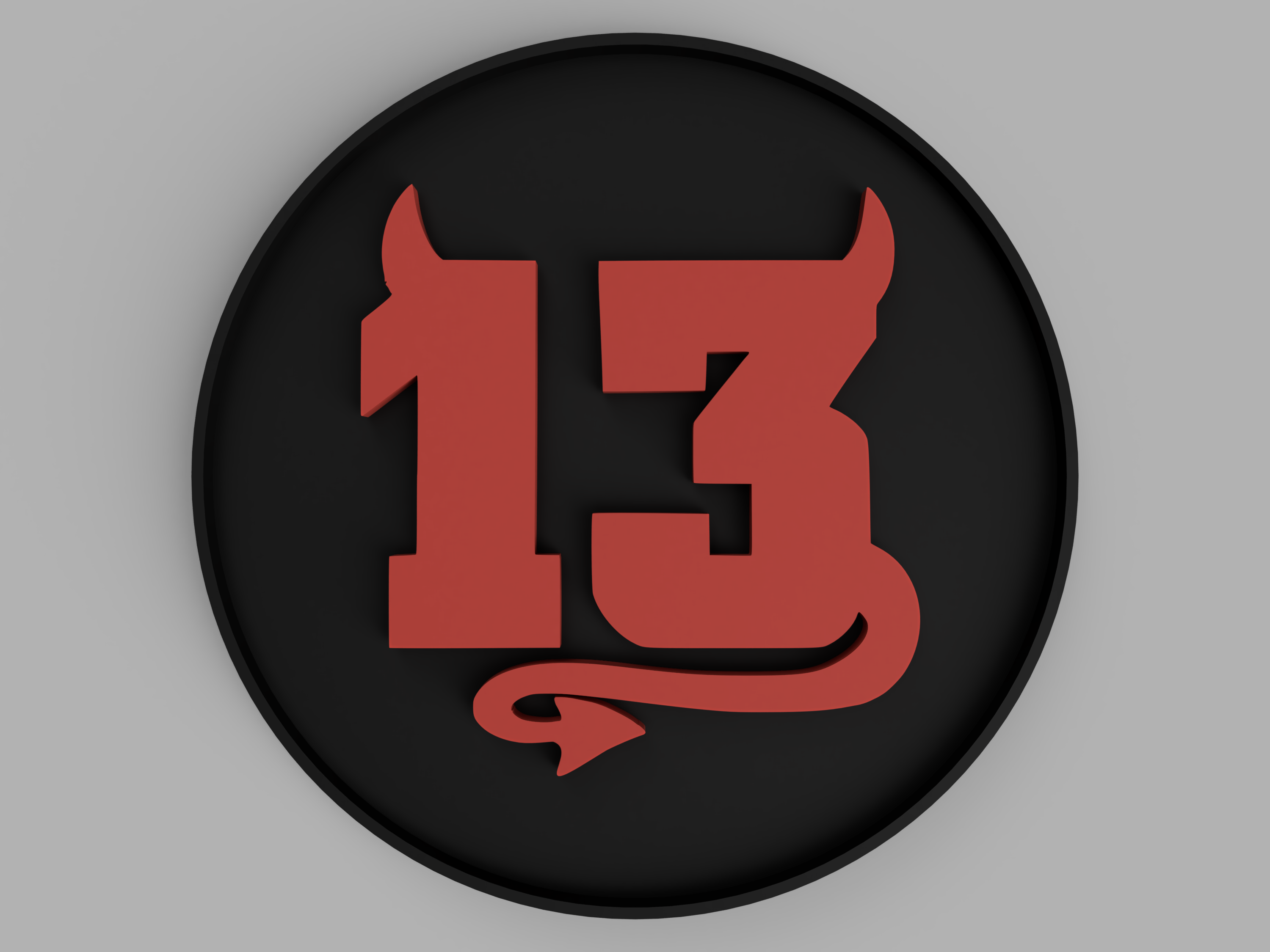 Baker's dozen number plate for apartment by ReedTiger Download free