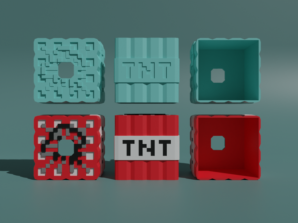 Minecraft TNT Tissue Box Cover By Minicoin Download Free STL Model 