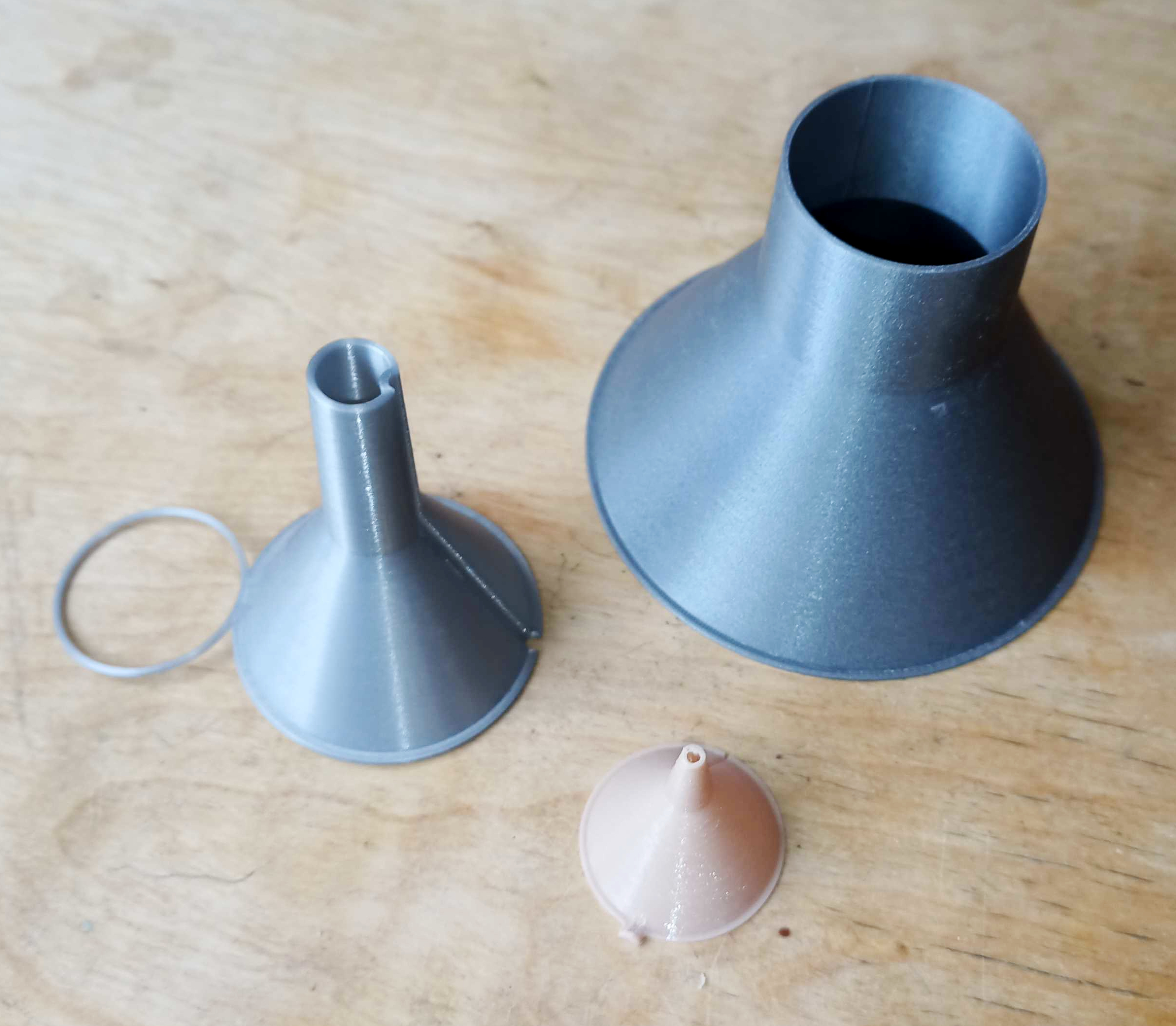 Parametric Funnel with Optional Hook, Loop, or Vent