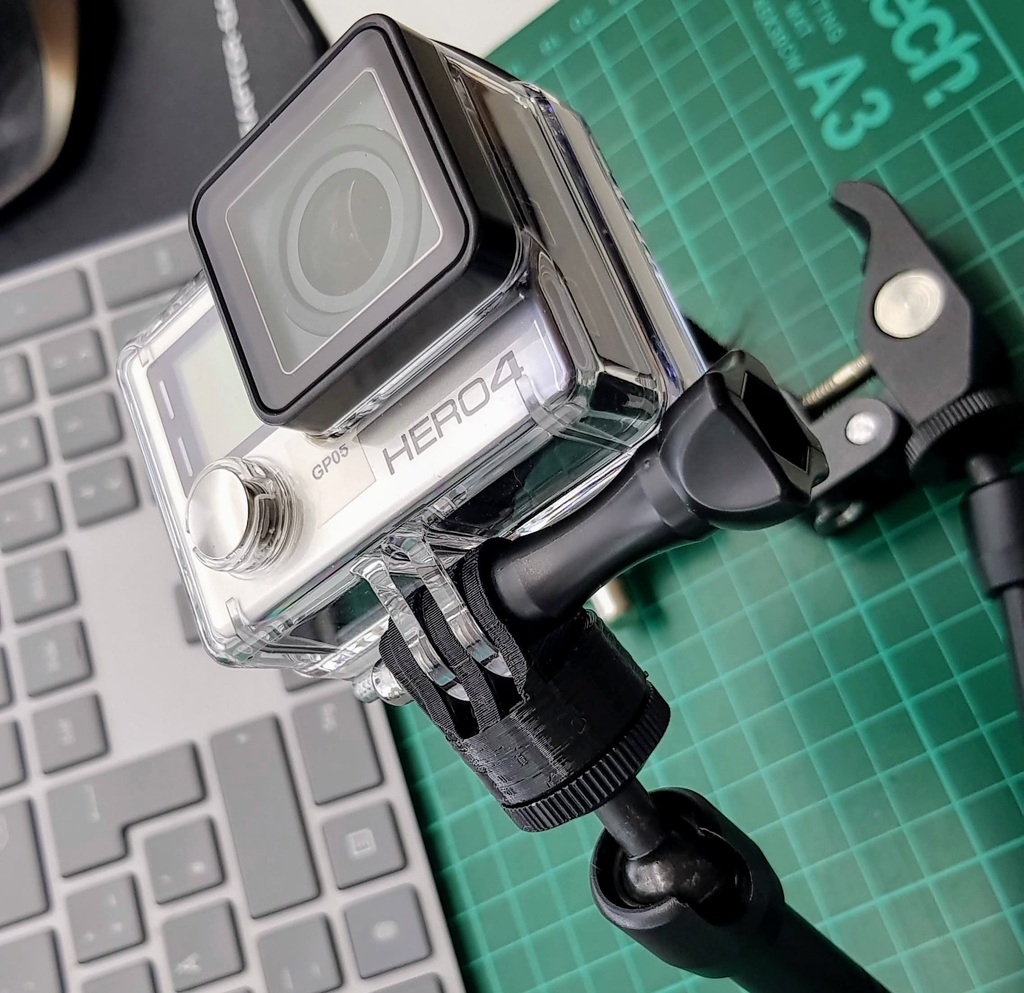 Tripod Gopro Adapter 1/4 3/8 by dschie Download free STL model