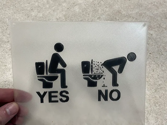 Blowout Bathroom Sign