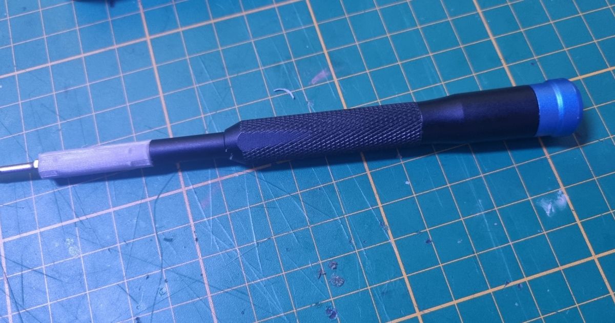 Thin Ifixit screwdriver extender by godofal Download free STL model
