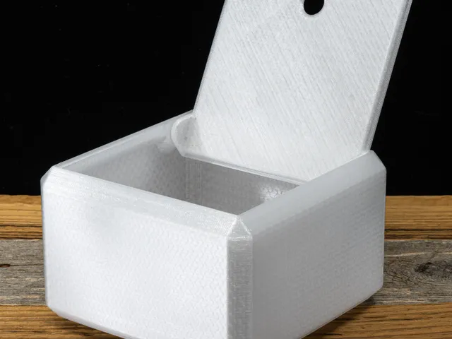 Sturdy Box with Lid and Thick Walls for Transparent Filament