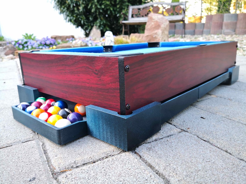 Miniatura 2 do modelo 3D Mini Pool Table / Tabletop Billard Add On
