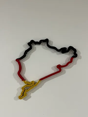 Nurburgring Wall Art Track Outline - Nordschleife + GP German