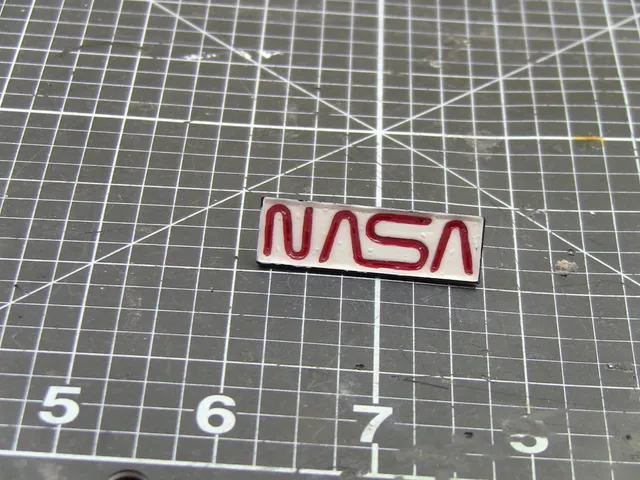 NASA enamel pin