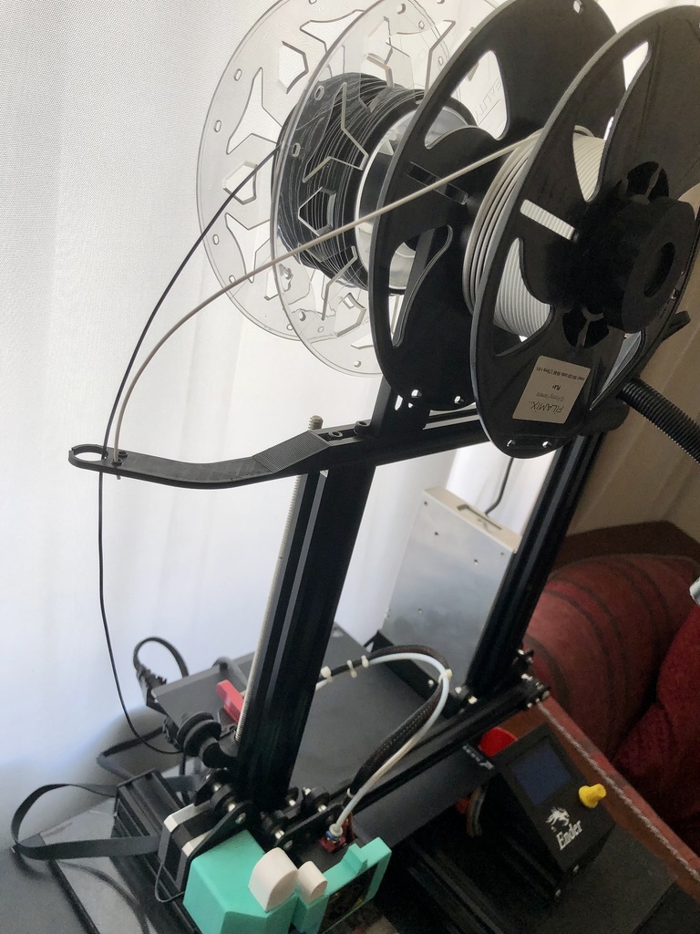 DOUBLE SPOOL HOLDER FOR ENDER 3 SERIES (PRINT-IN-PLACE) By Botcan3D ...