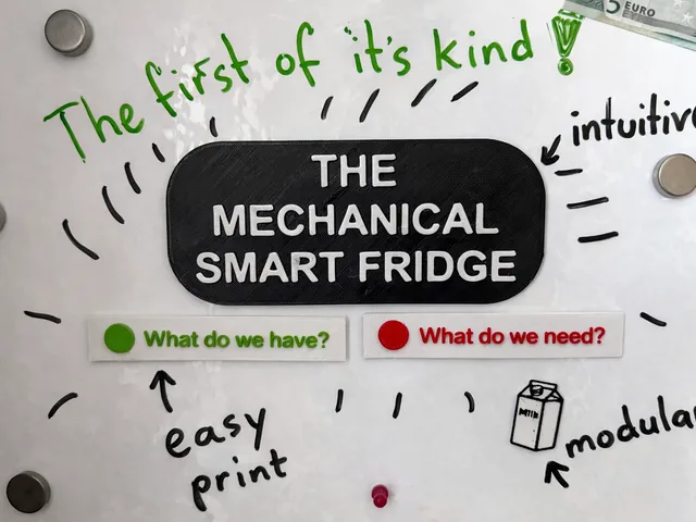 The FIRST Mechanical Smart Fridge | Magnetic Food Tracking System
