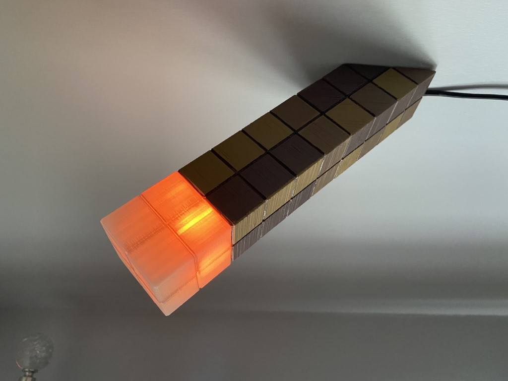 Miniatura 2 do modelo 3D MINECRAFT TORCH LED POLE