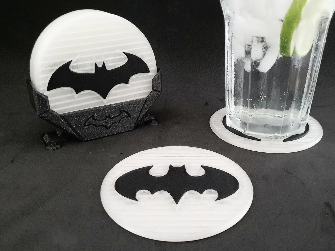 Bat Coaster Collection by jajaum3d Download free STL model