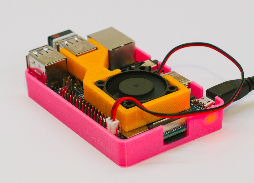 Raspberry Pi Screwless 30mm Fan Holder by Araucaria Lab Download free