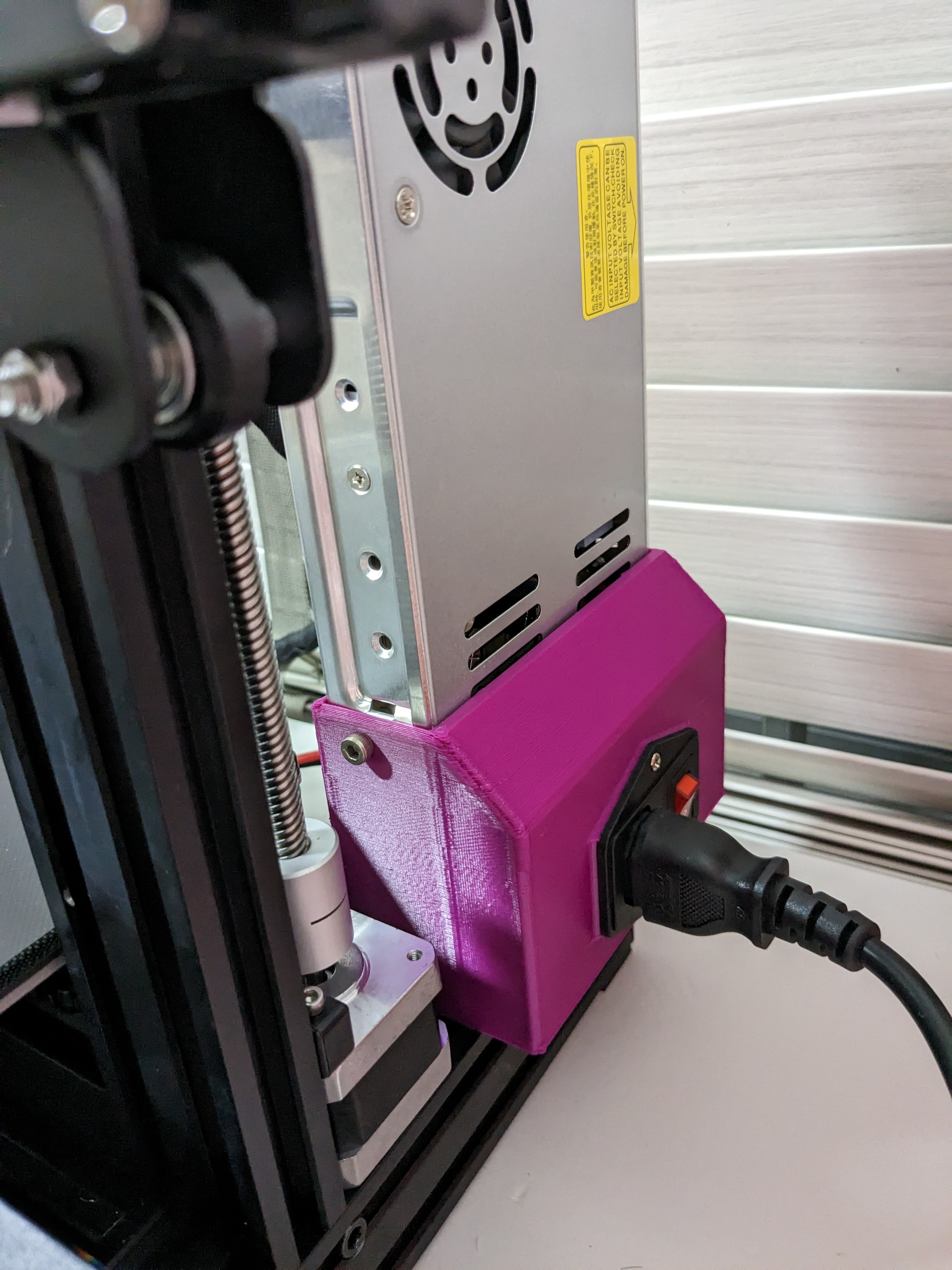 V2 Meanwell LRS-350-24 PSU Bracket Stand Ender 3 (Dual Z Compatible)