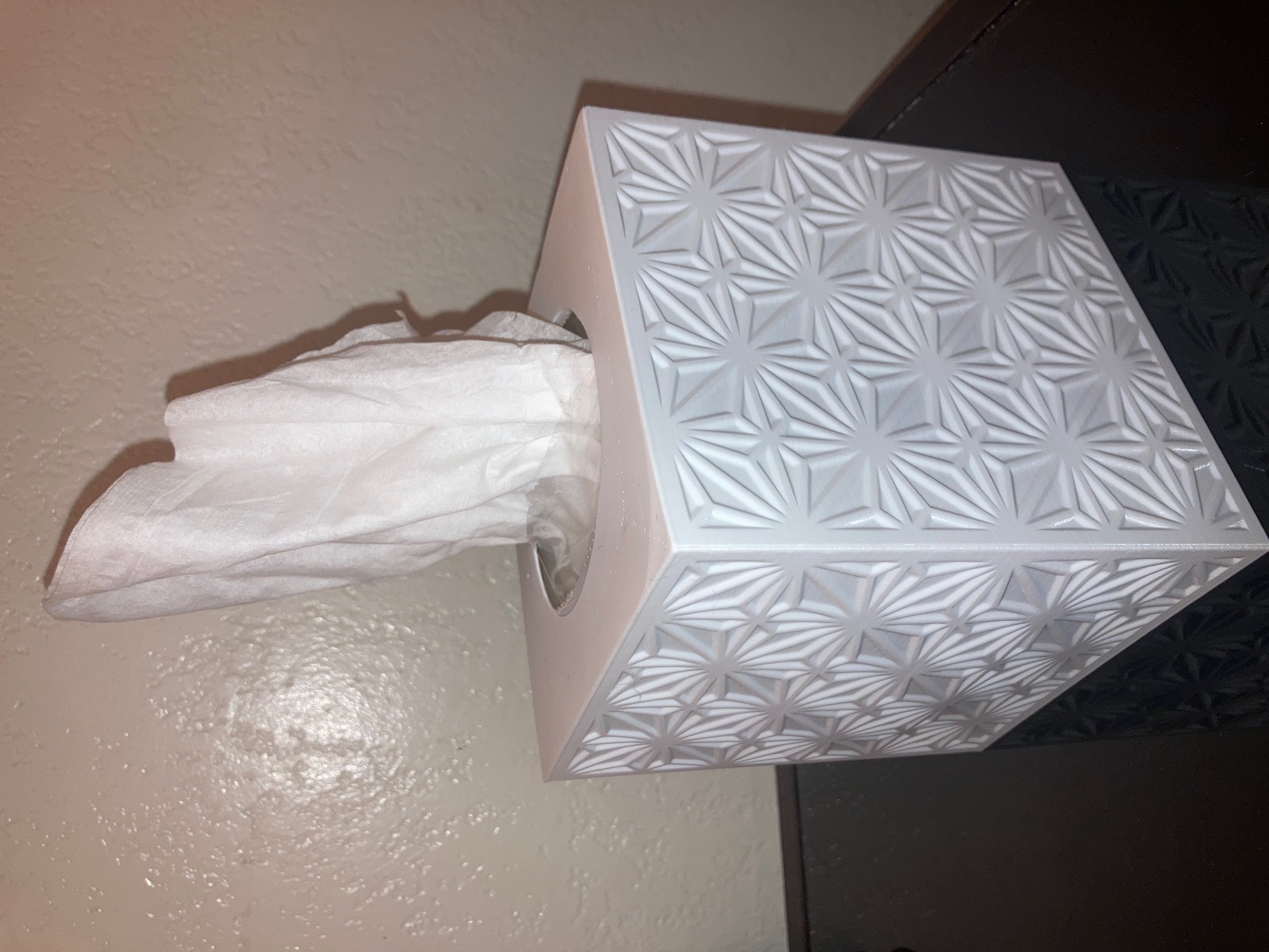 Asanoha Kumiko Pattern Tissue Box Cover By Spkealex89 Download Free Stl Model