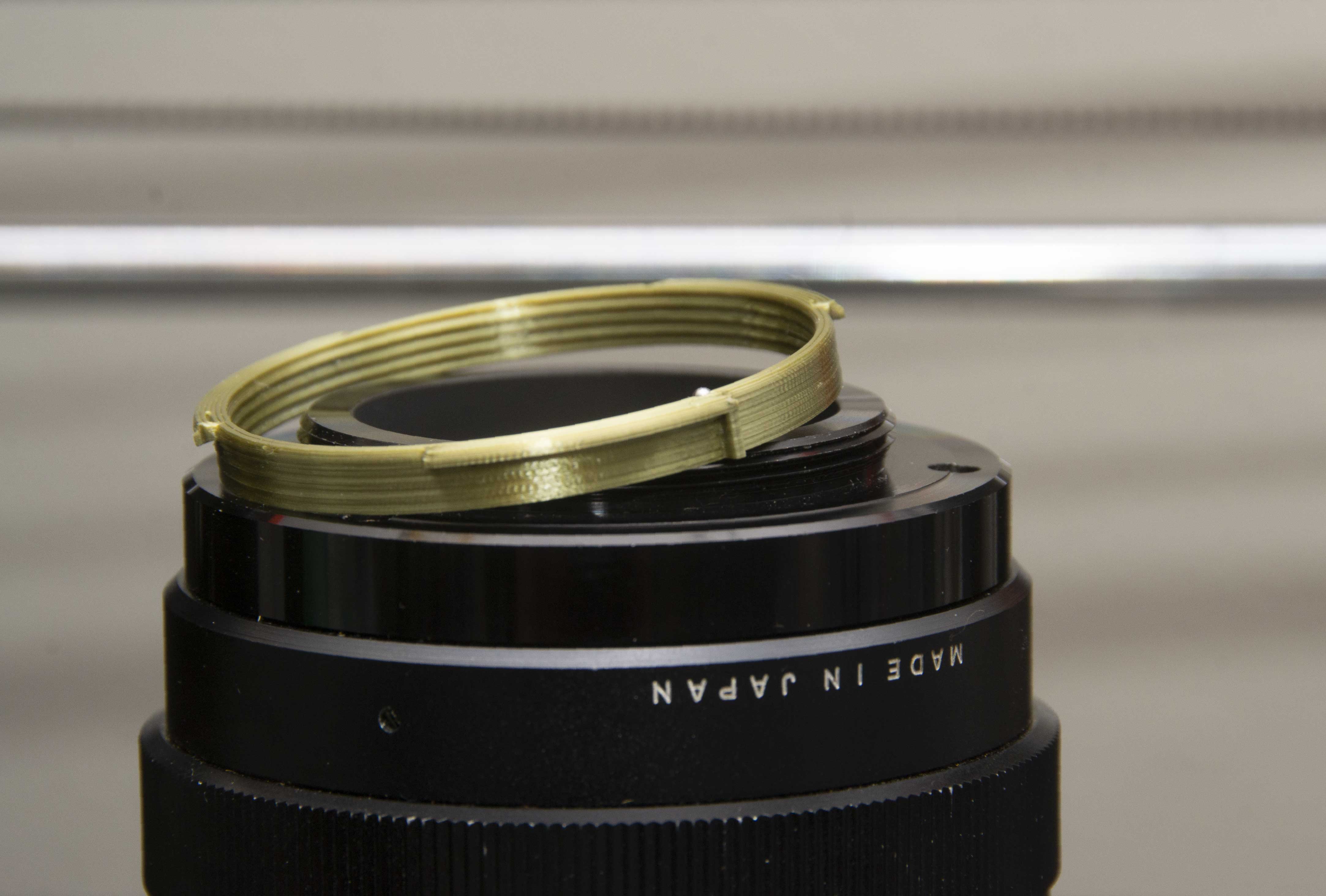 Ultra minimal M42 to Nikon Fmount lens adapter by Physics Dude