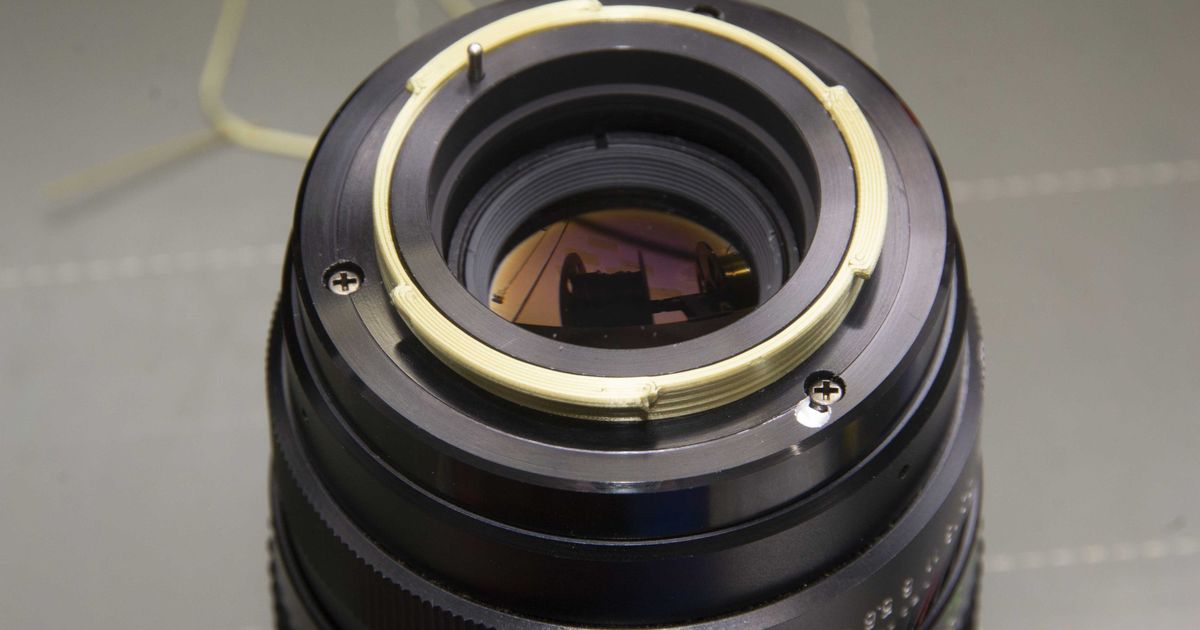 Ultra minimal M42 to Nikon F-mount lens adapter by Physics Dude ...