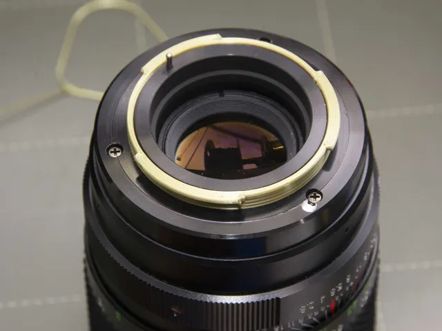 Ultra minimal M42 to Nikon F-mount lens adapter