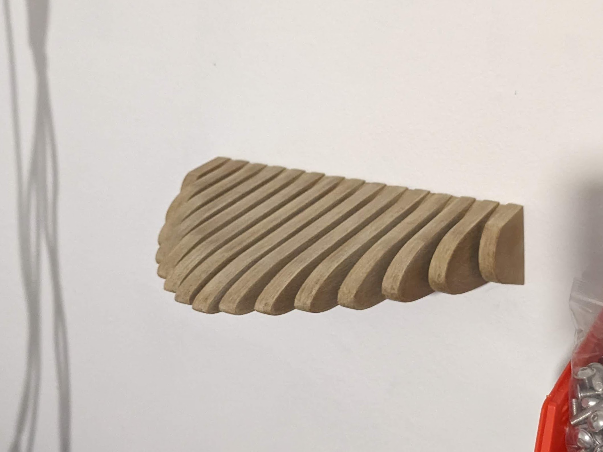 Flat Print Contoured Floating Shelf