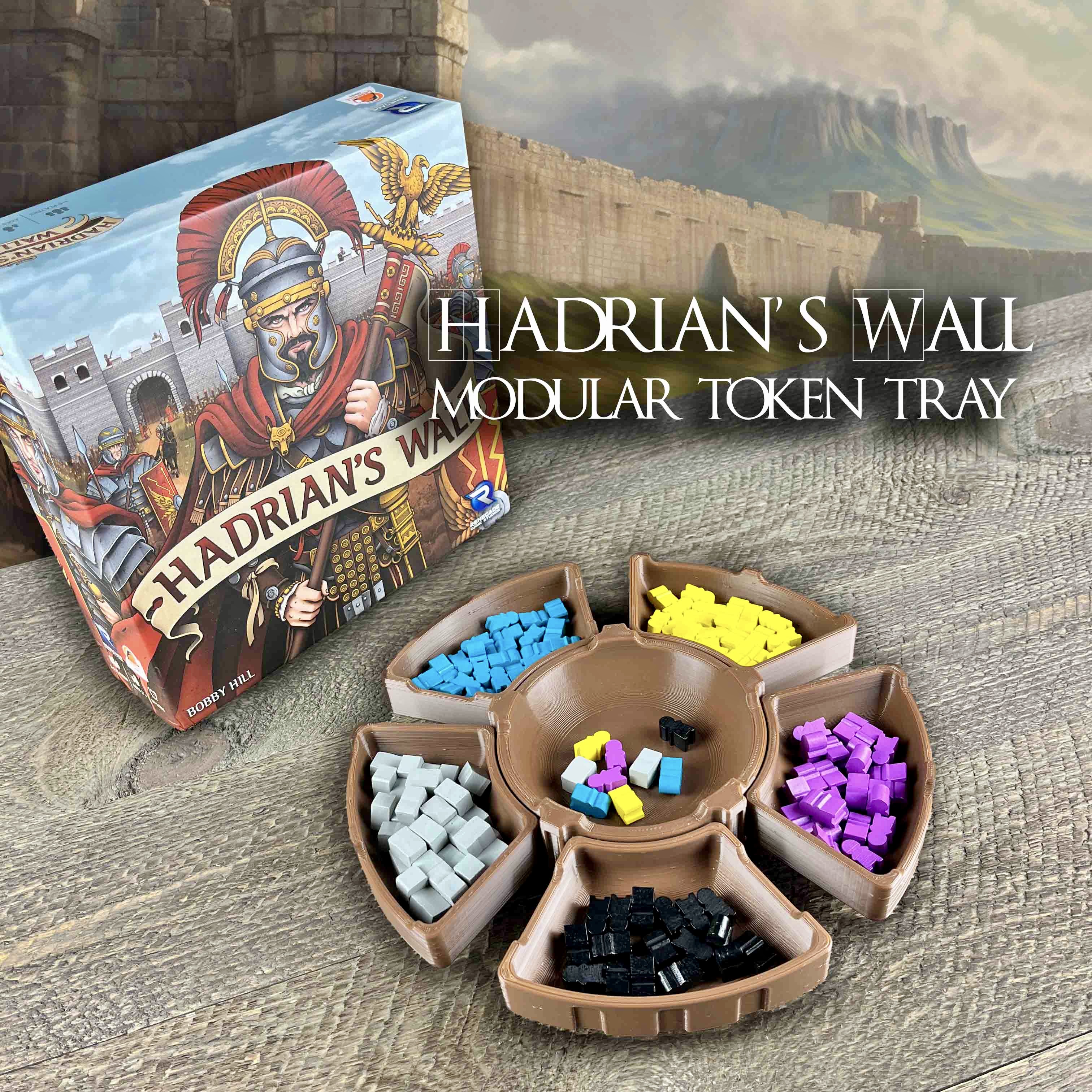 Token Tray for Hadrian's Wall