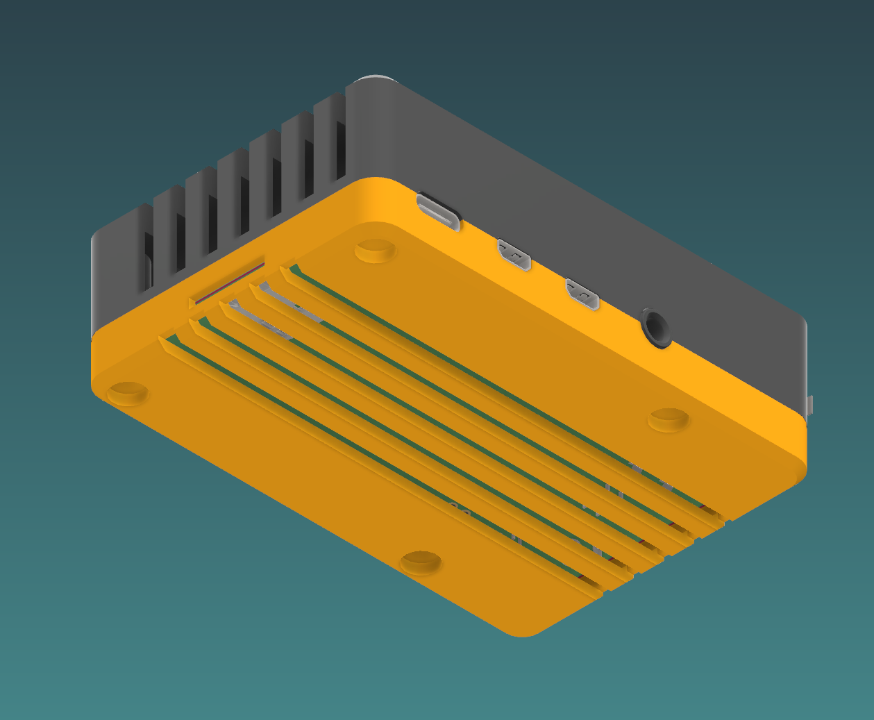 Raspberry Pi 4 Case Hidden Gpio 40mm Fan By R0st Download Free Stl Model 