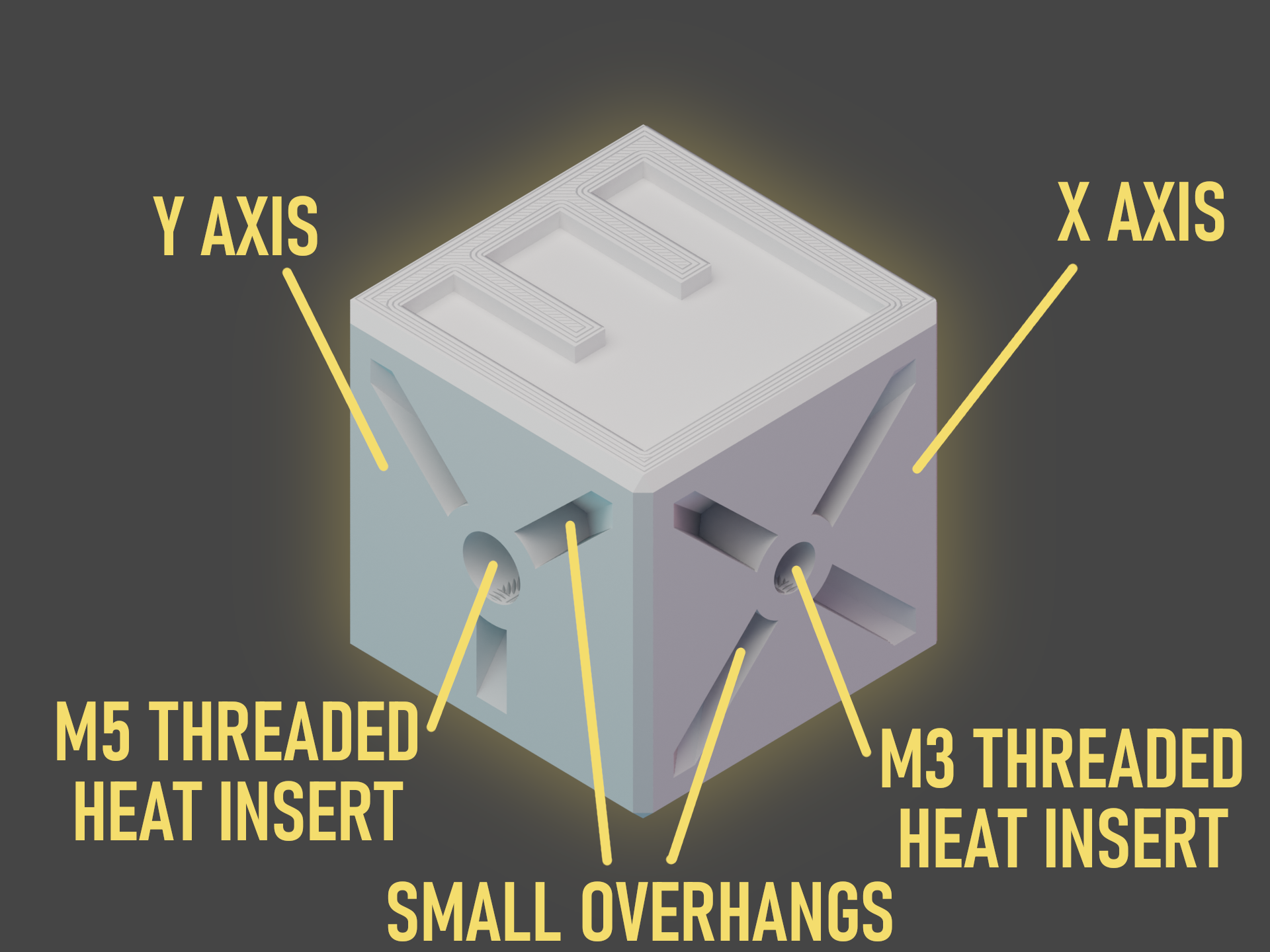 Ender 3 NG calibration cube V2 by RH3D Download free STL model