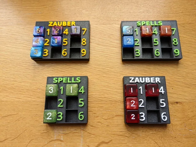 Spell Slot Tracker • TTRPG • Dungeons and Dragons • Spell Counters DE and EN