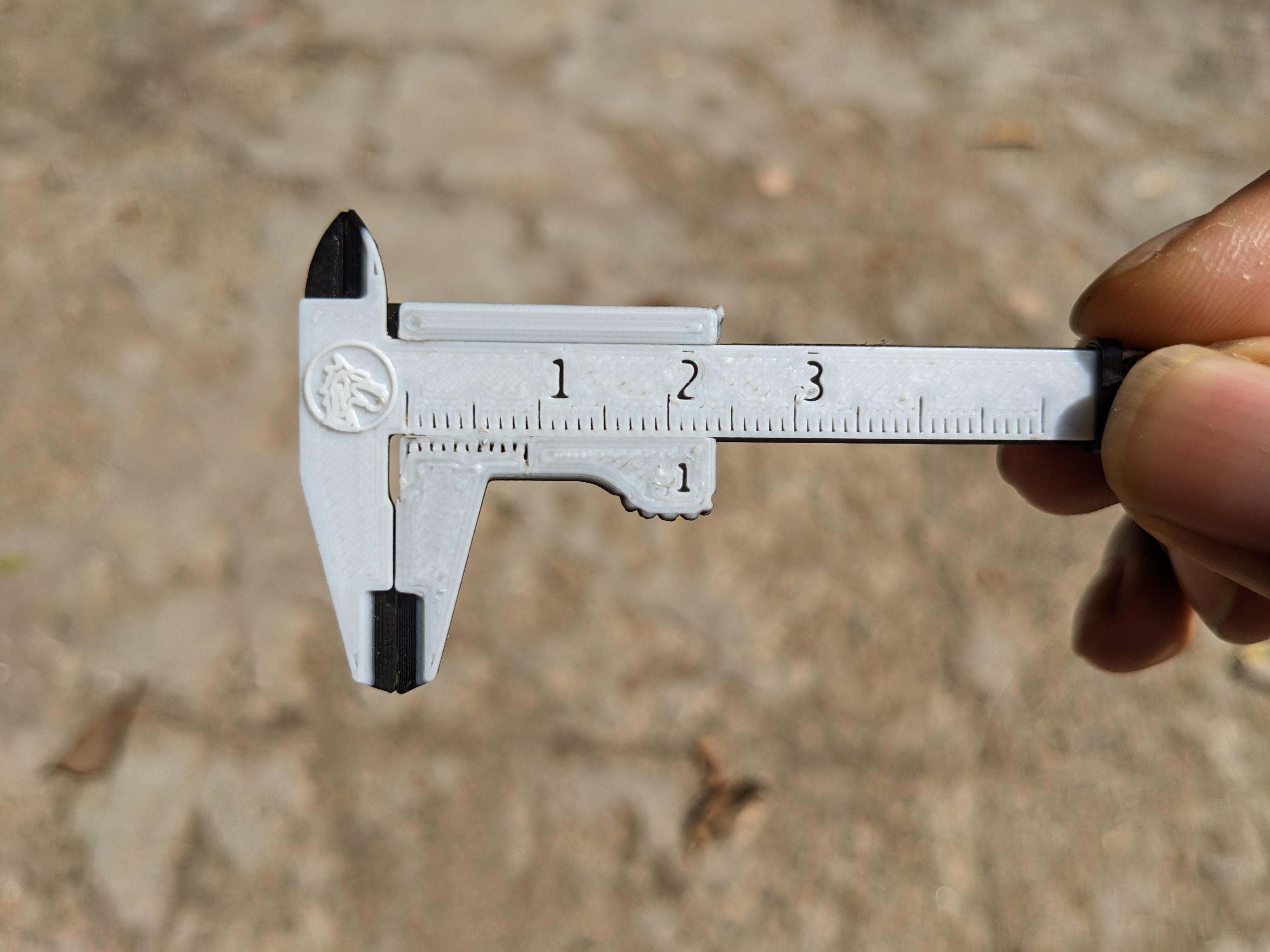 Pocket Caliper Keychain by rambros Download free STL model