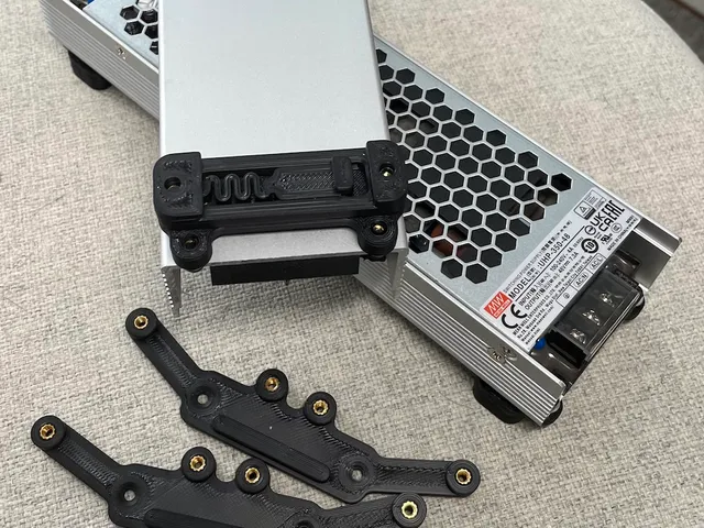 Meanwell UHP-350-xx Single & Dual DIN Rail Mount