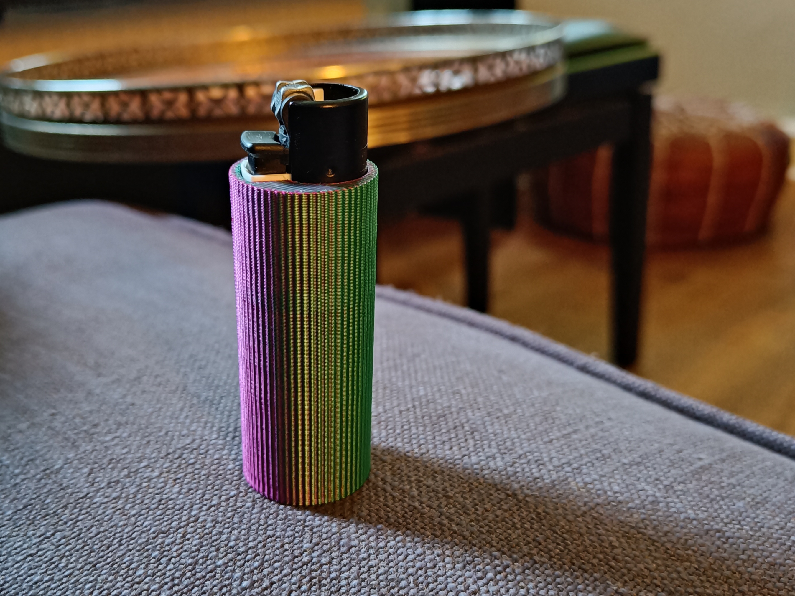 Clipper Lighter Ripple Case 3D model thumbnail