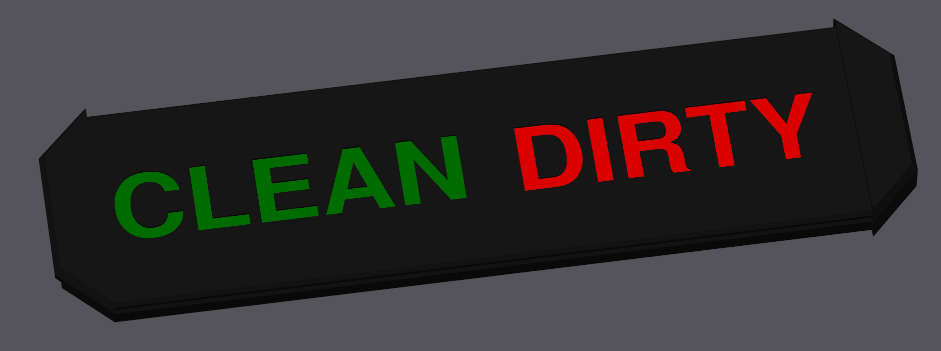 Dishwasher Indicator - 6x3mm magnets 3D model thumbnail