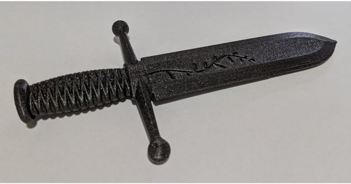 Ornamental Dagger by stixpjr | Download free STL model | Printables.com