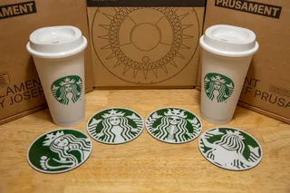 Starbucks Styled Coffee Tumbler Keychain by NavierIsStoked