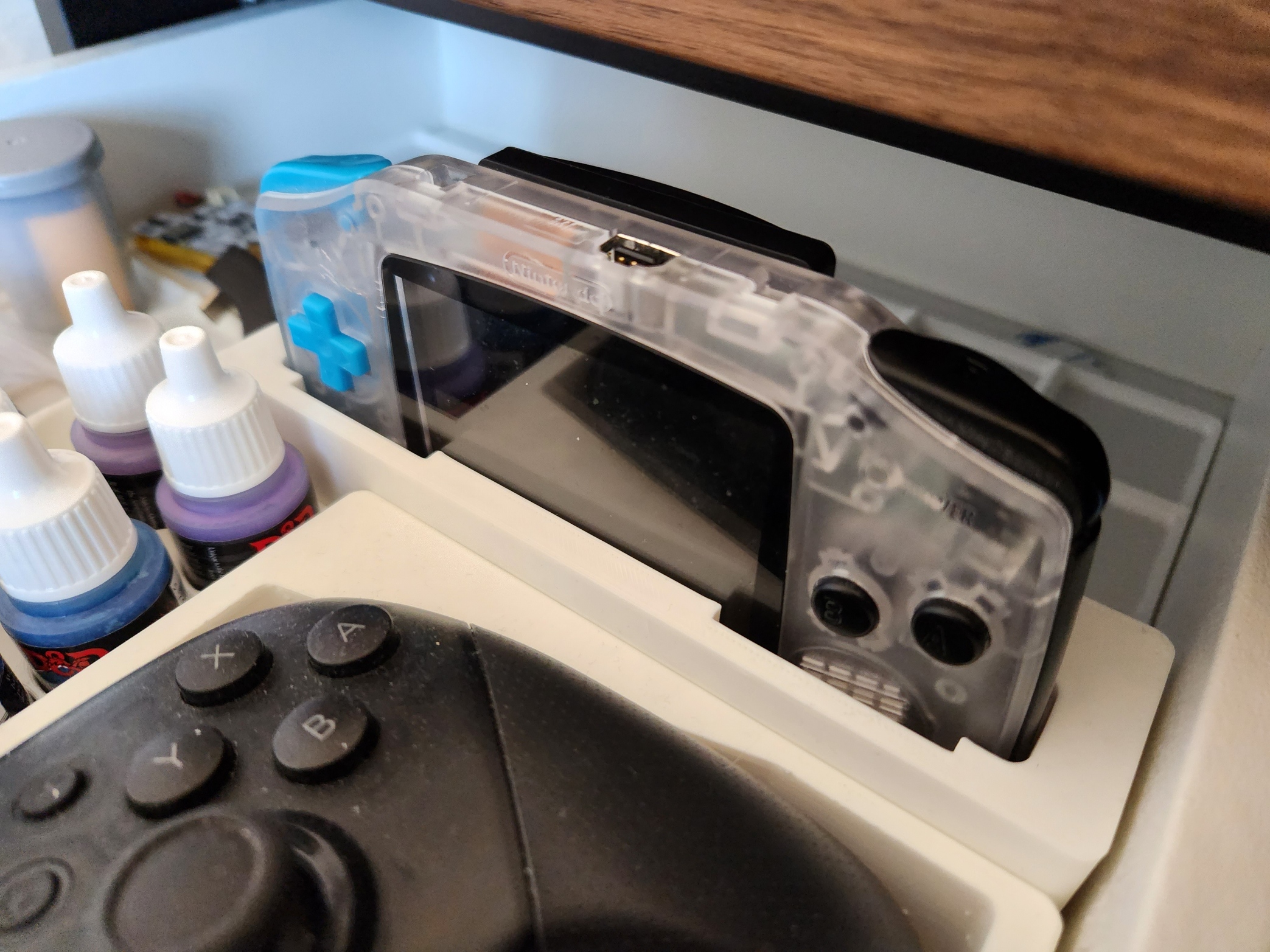 Gridfinity 1x4 GBA (GameBoy Advance) Holder