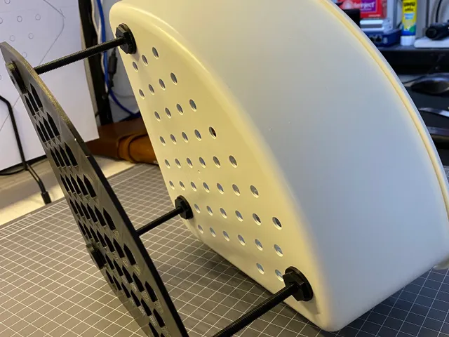 Hex tray for Ikea Tisken corner basket.