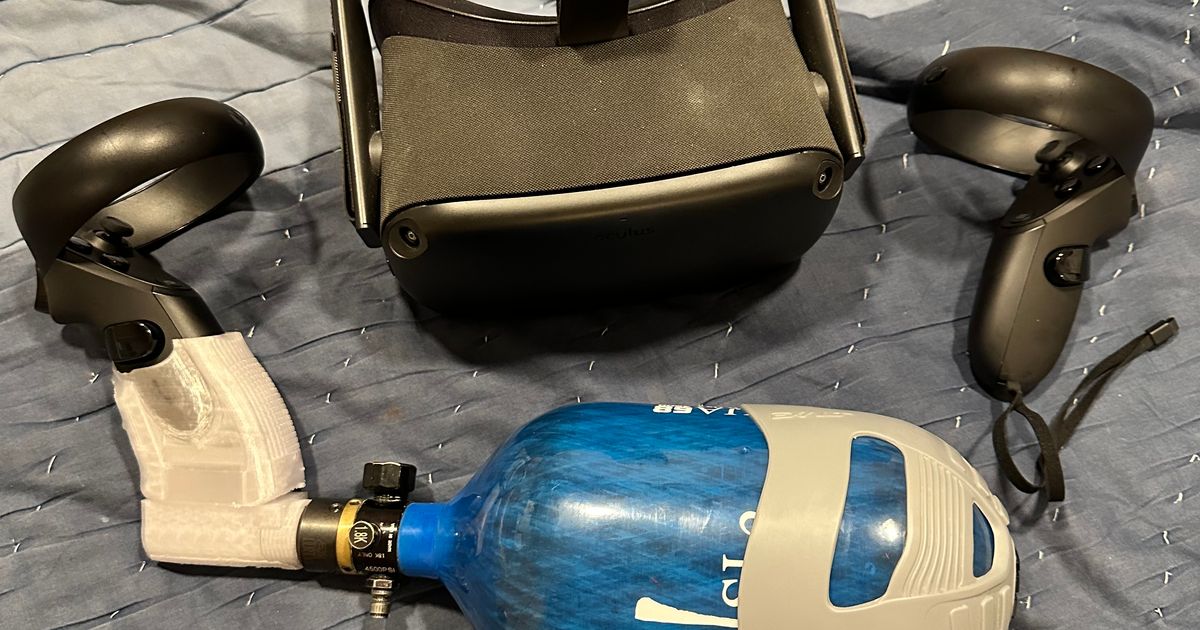 Snapshot VR Paintball Tank Attachment for Oculus Quest 3, Quest 2, and