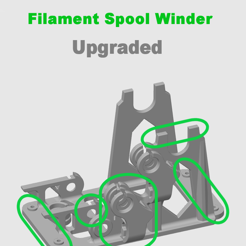 Bambu Lab Filament Spool Winder - Upgraded by STORM DESIGN