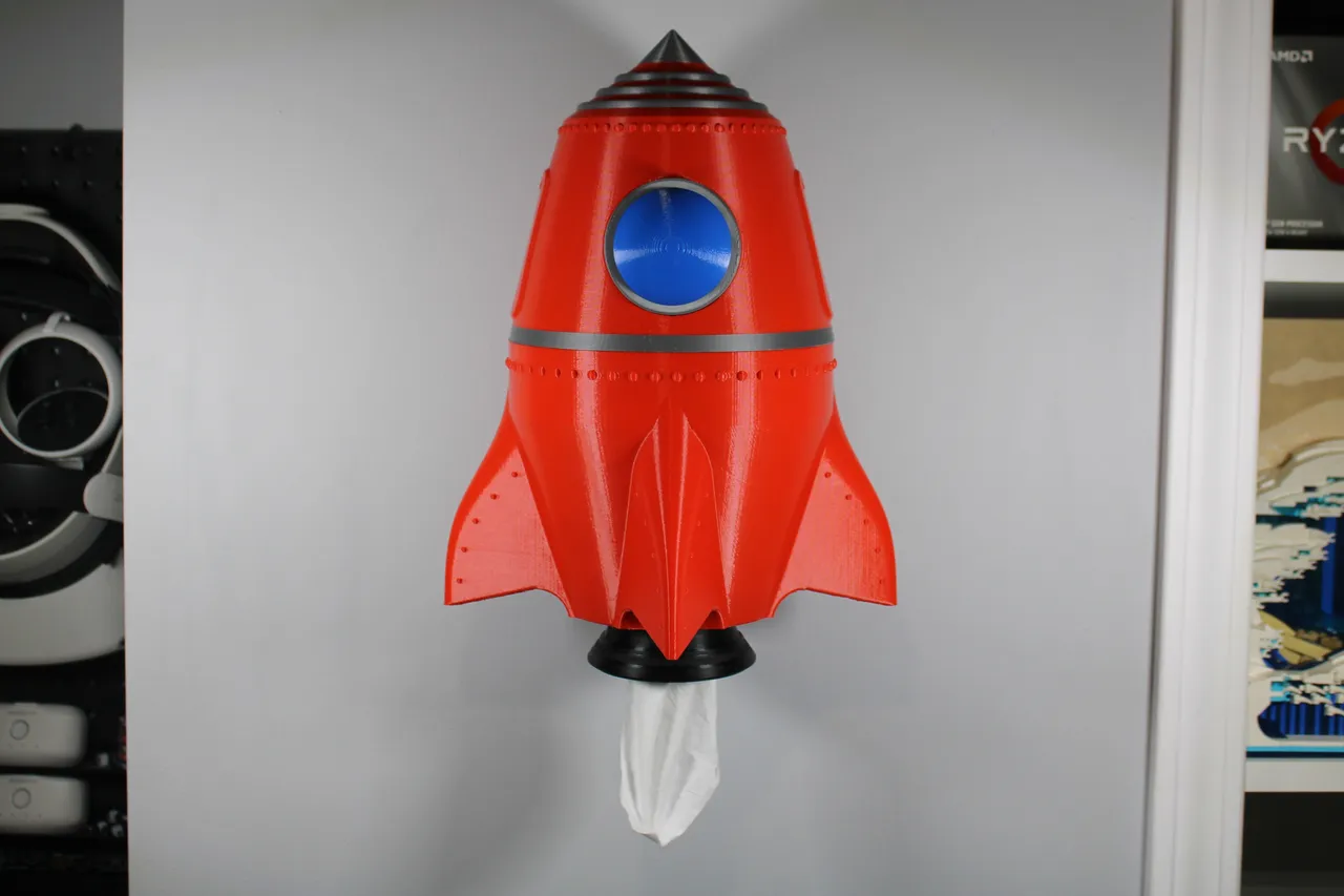 Rocket Tissue Box Cover by Gezer | Download free STL model | Printables.com