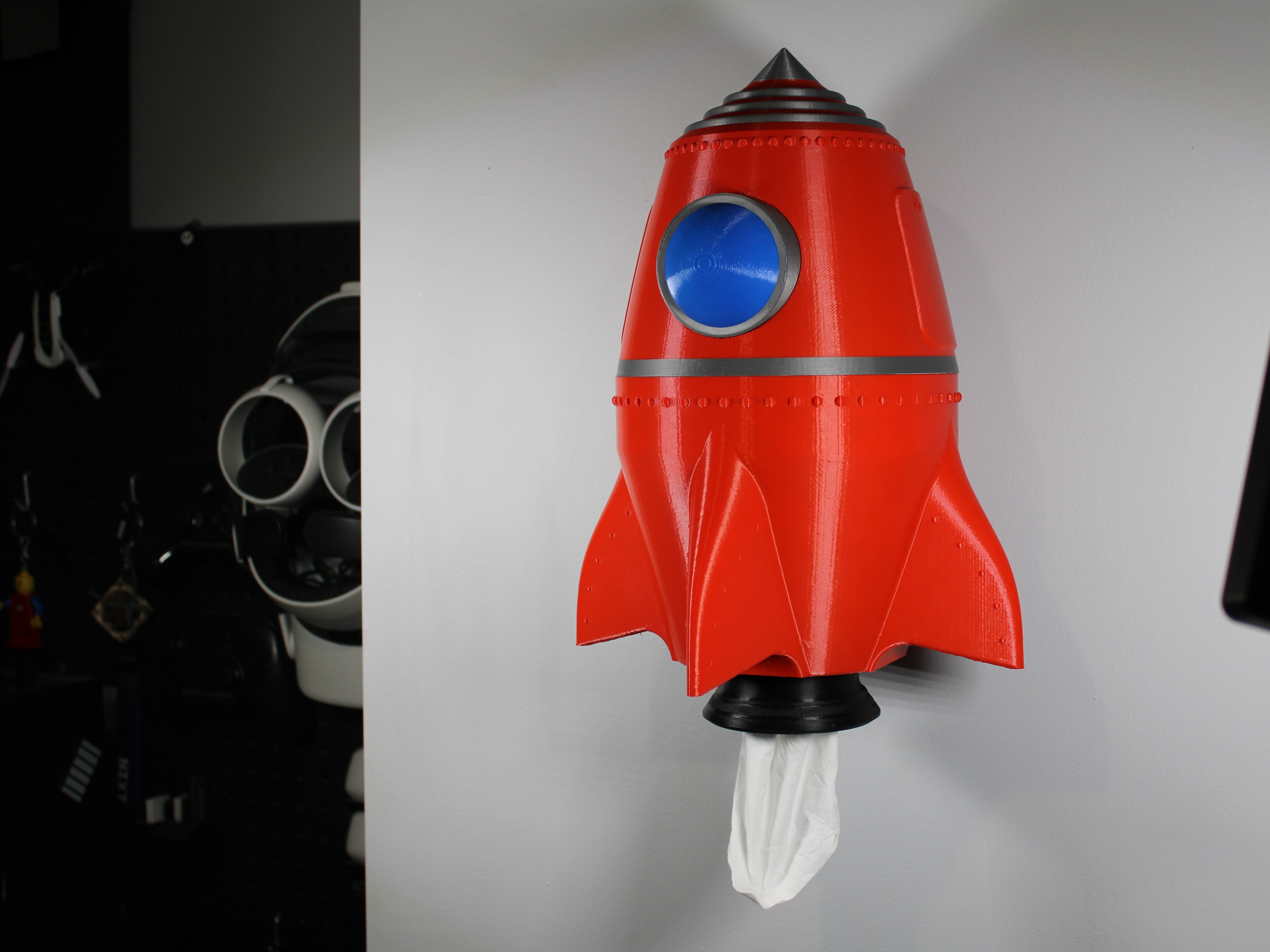 Rocket Tissue Box Cover