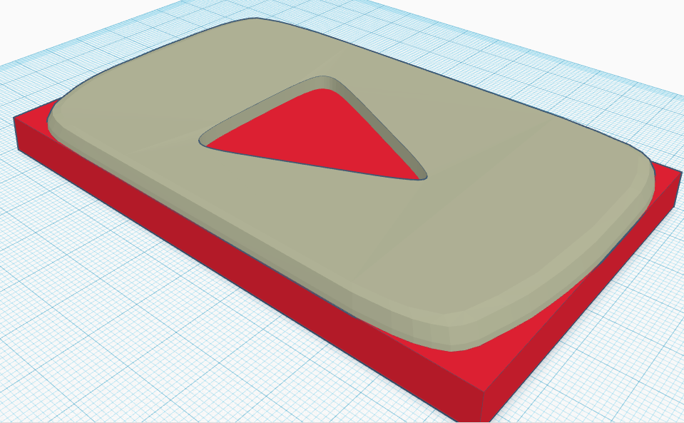 Youtube Play Button By Levy Guttman Download Free Stl Model