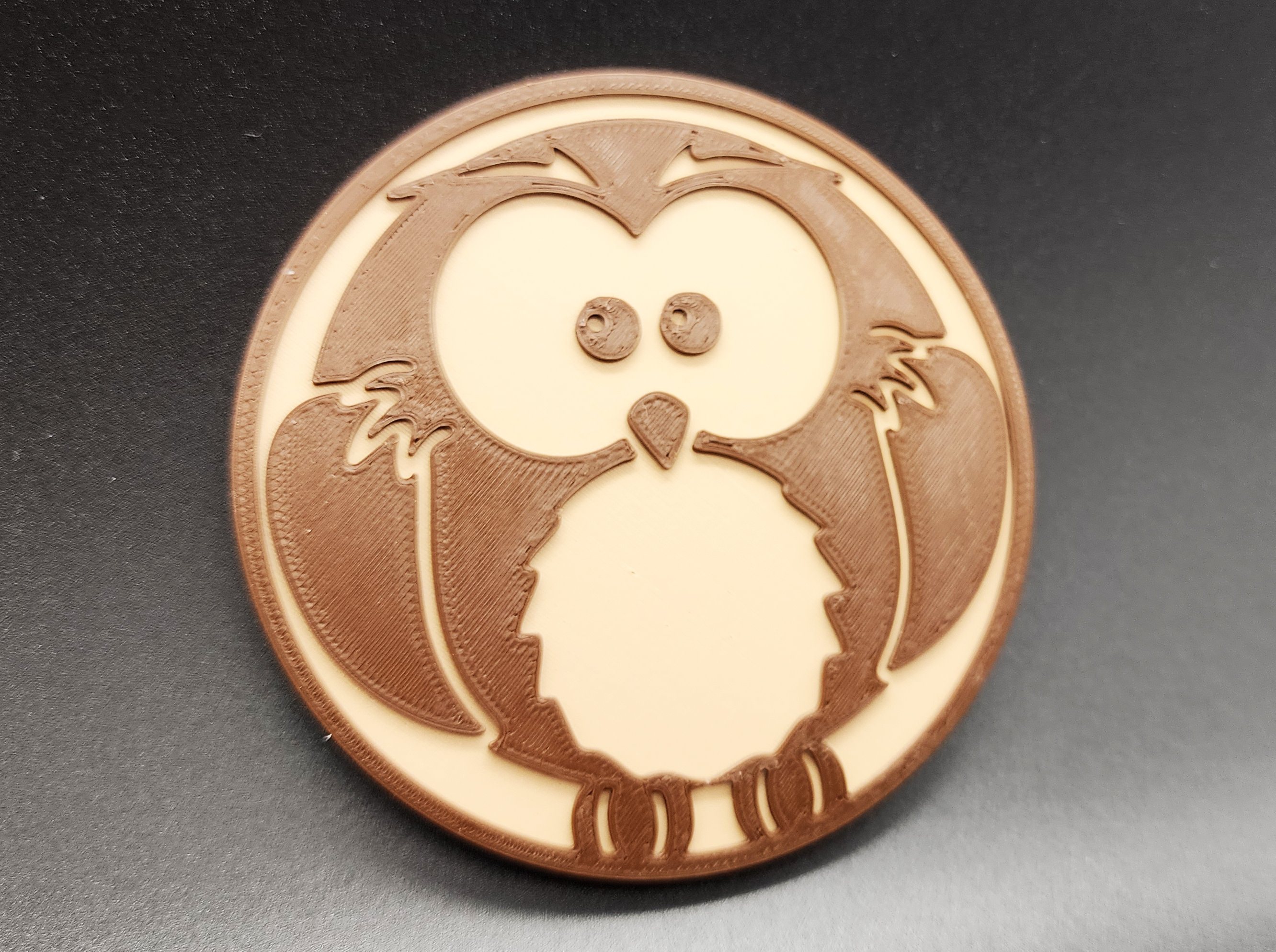 Owl Coaster 2 Colors