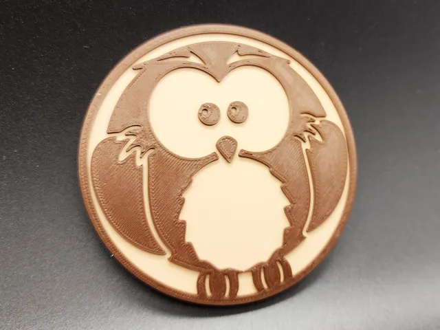 Owl Coaster 2 Colors