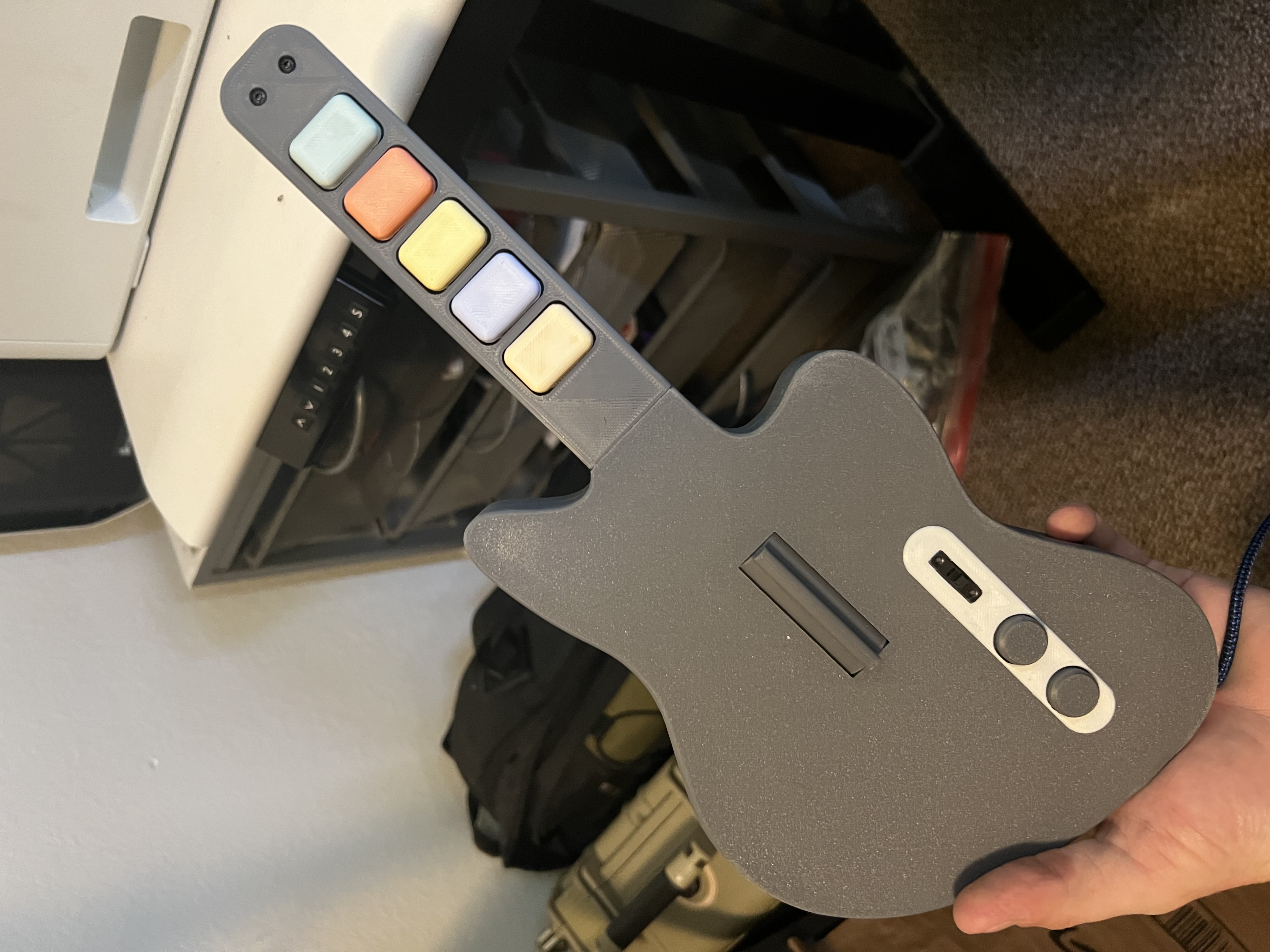 MiniCaster Mini Clone Hero/MIDI Controller by VladTheInhaler Download free STL model