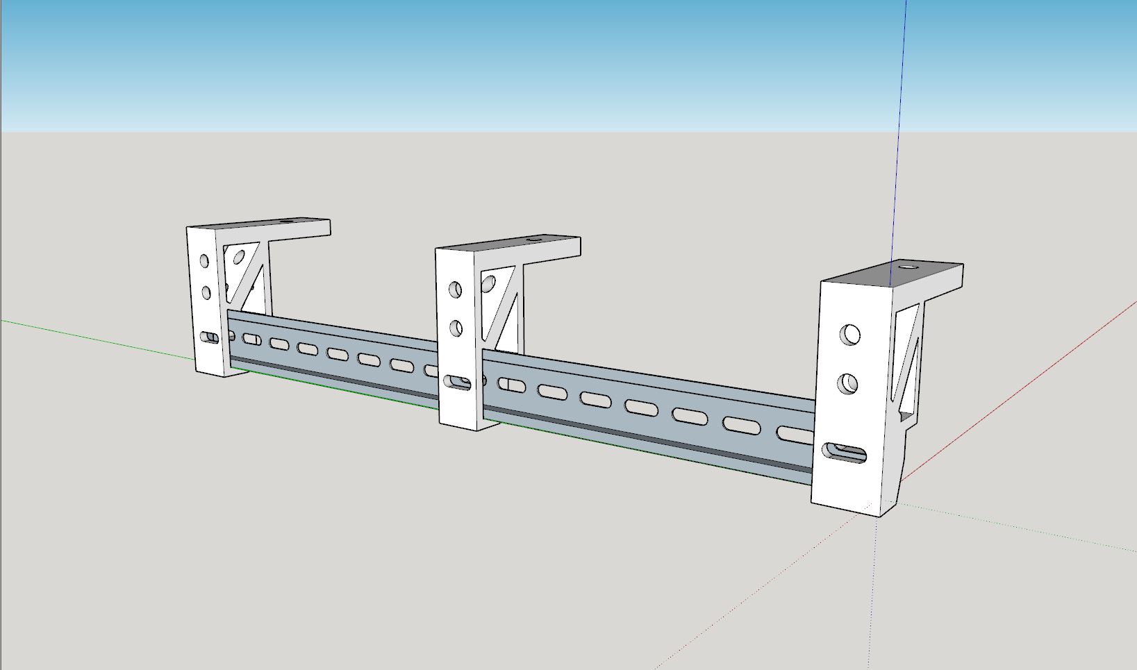 Din Rail Edge Mount by vorby Download free STL model