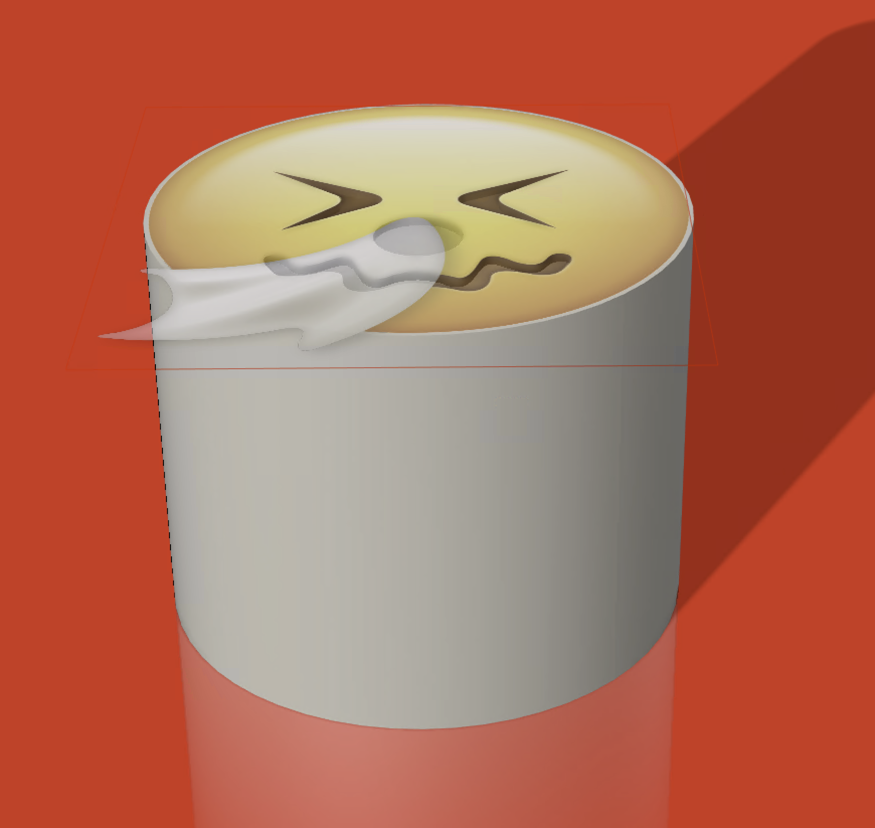 Sneeze Emoji Tissue Box Cover by andyf27 Download free STL model