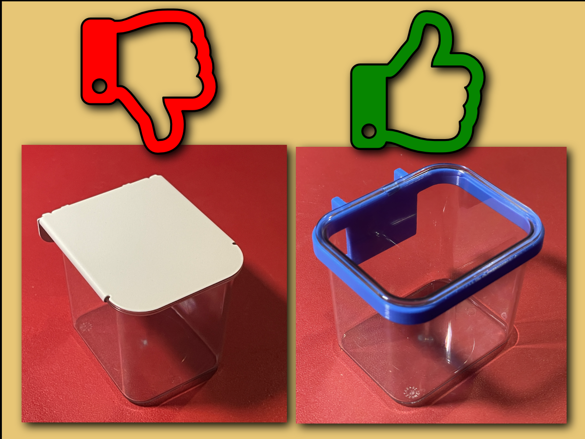 Replacement Holder for SKÅDIS "Container with Lid"