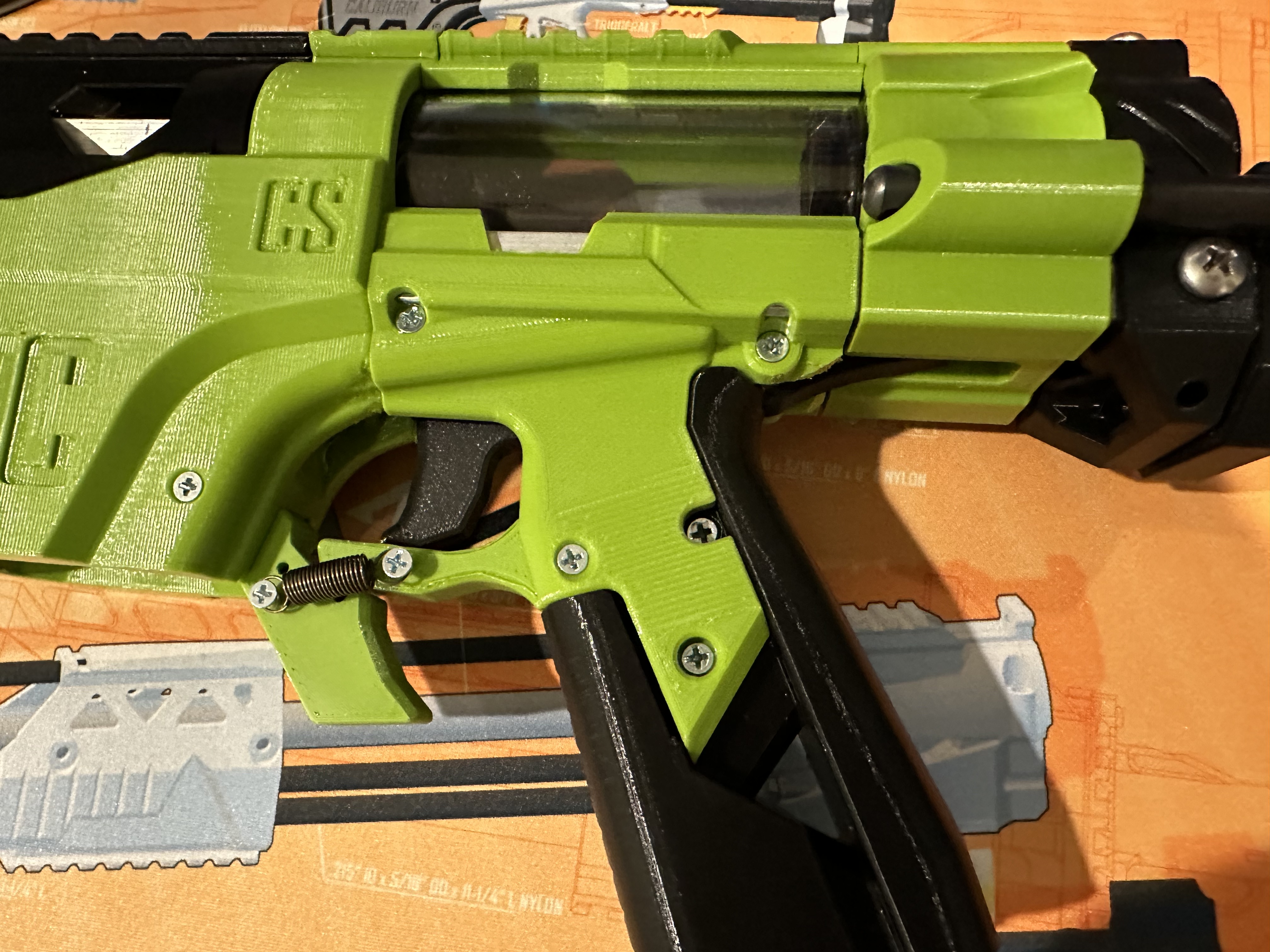 Better Sear Trigger Combo and Other Parts for Mini Claw 4