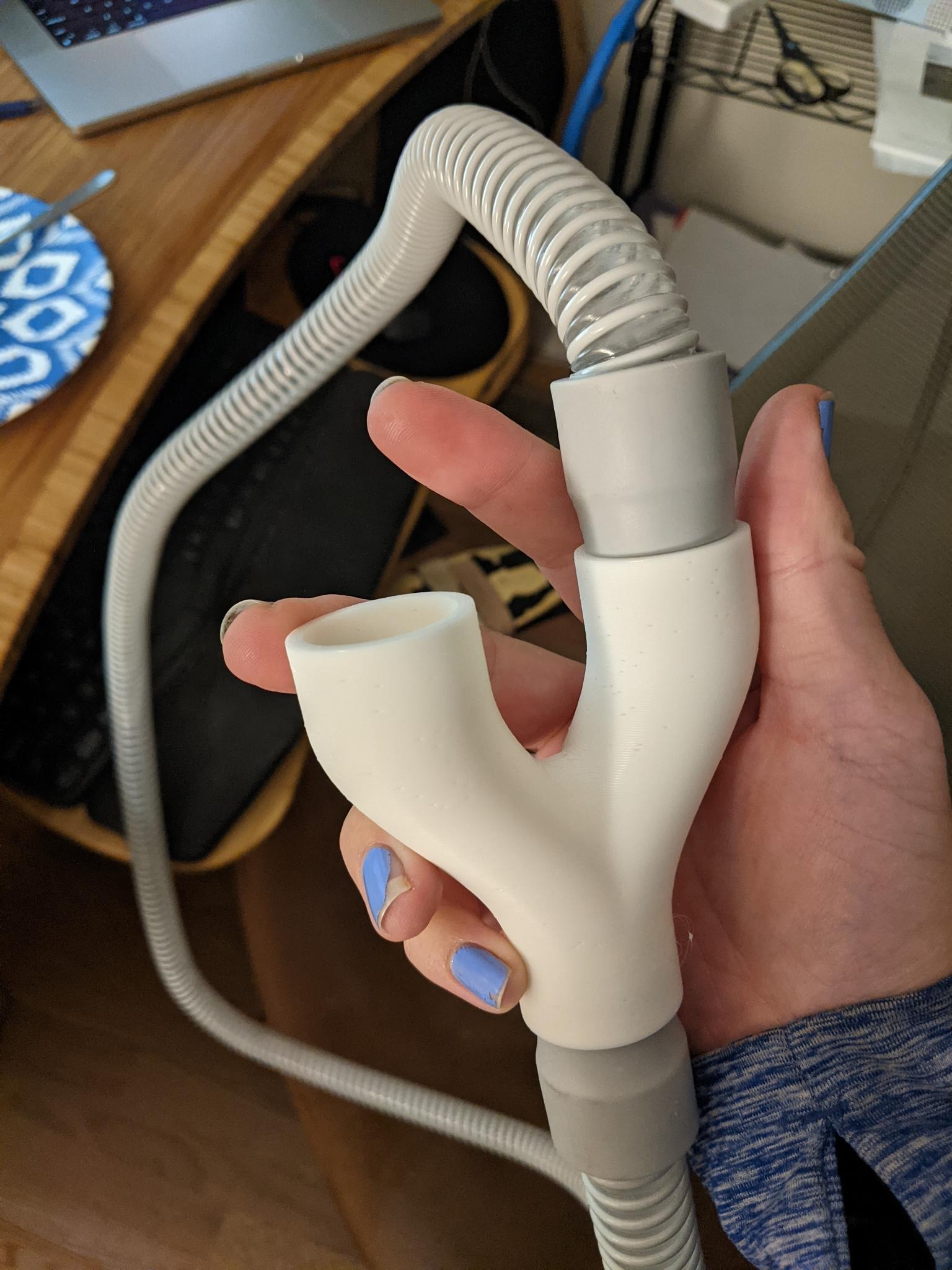 CPAP hose splitter / joint by Sam Download free STL model
