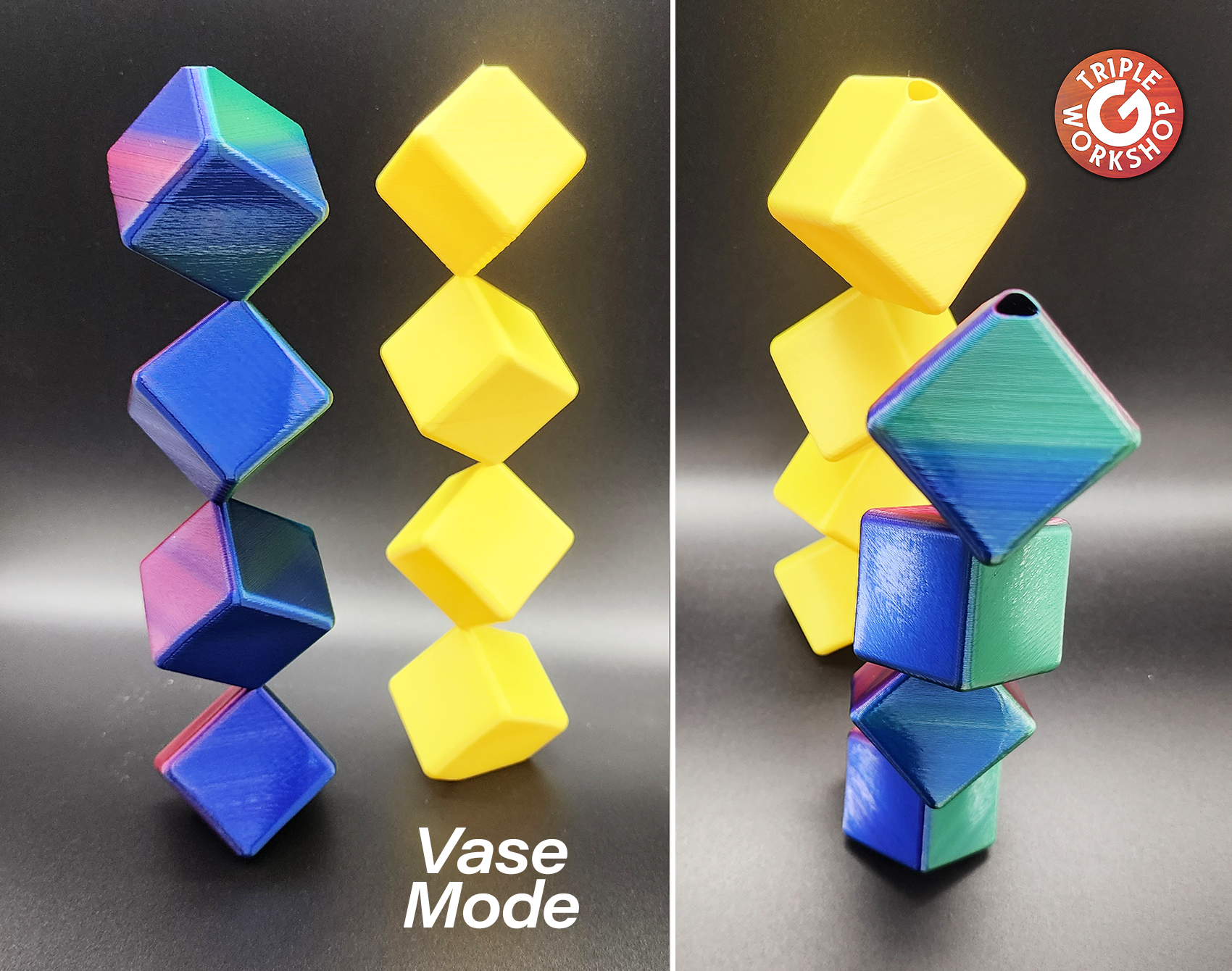 Sugar Cube Stack Vase Mode by Triple G Download free STL model