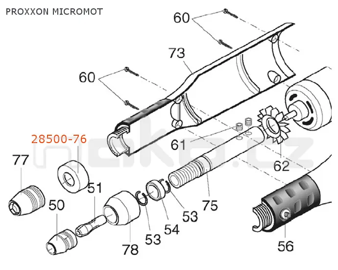 Parts Diagram - Proxxon Tools